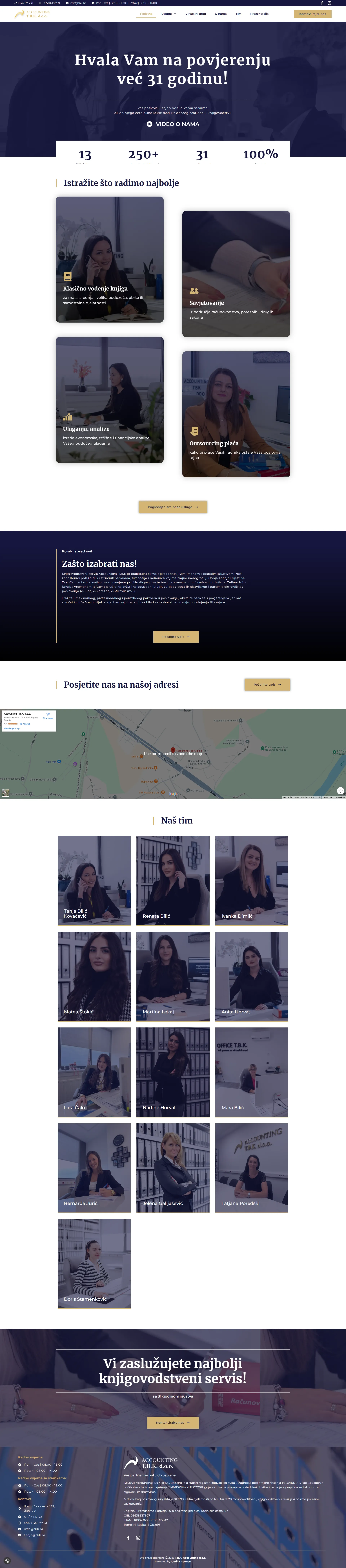 Accounting TBK – web stranica